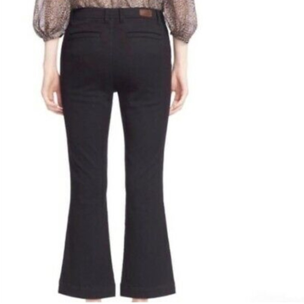 Joie Black Crop Flare Ankle Pants Size 28 Bardot